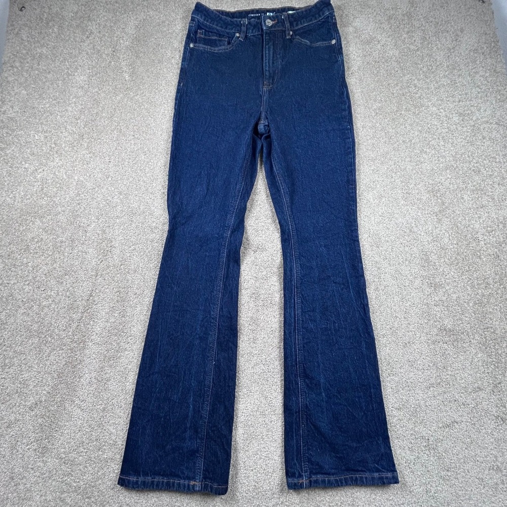 Forever 21 Recover Mid Rise Bootcut Jeans Dark Wash Denim Blue Womens Size 27